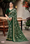 Shabnam Vol 21 By Kashvi Dull Moss Printed Daily Wear Saree Wholesalers In Surat